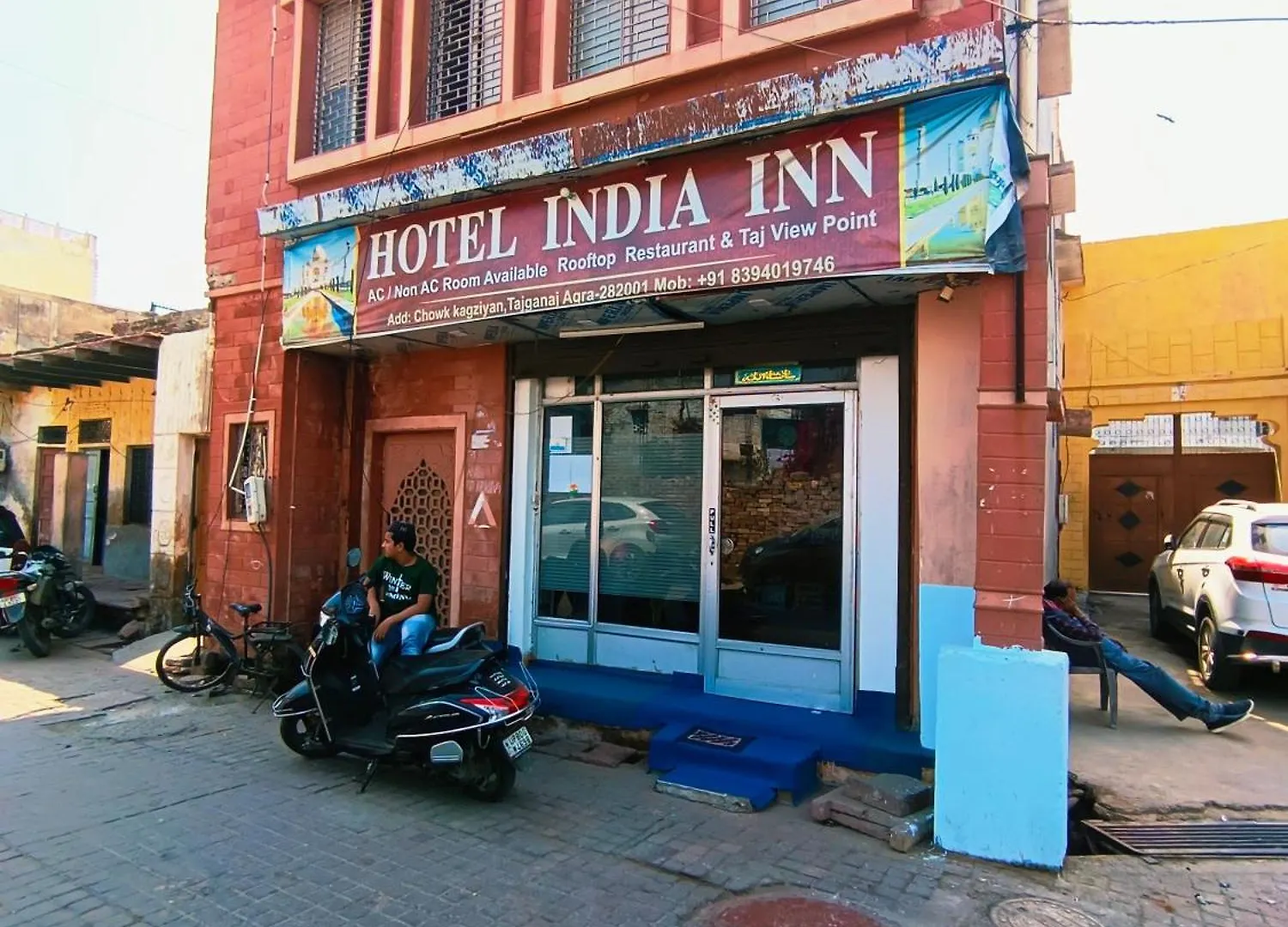 Hotel India Inn Walking Distance From Taj Mahal-- Rooftop Taj Mahal View Агра 0*,