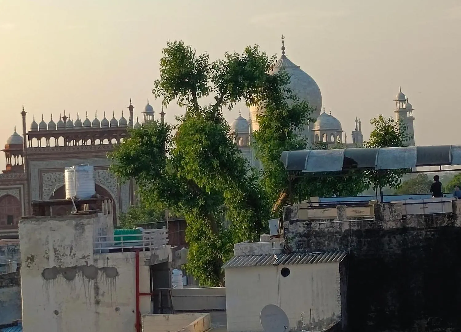 Hotel India Inn Walking Distance From Taj Mahal-- Rooftop Taj Mahal View Агра Индия