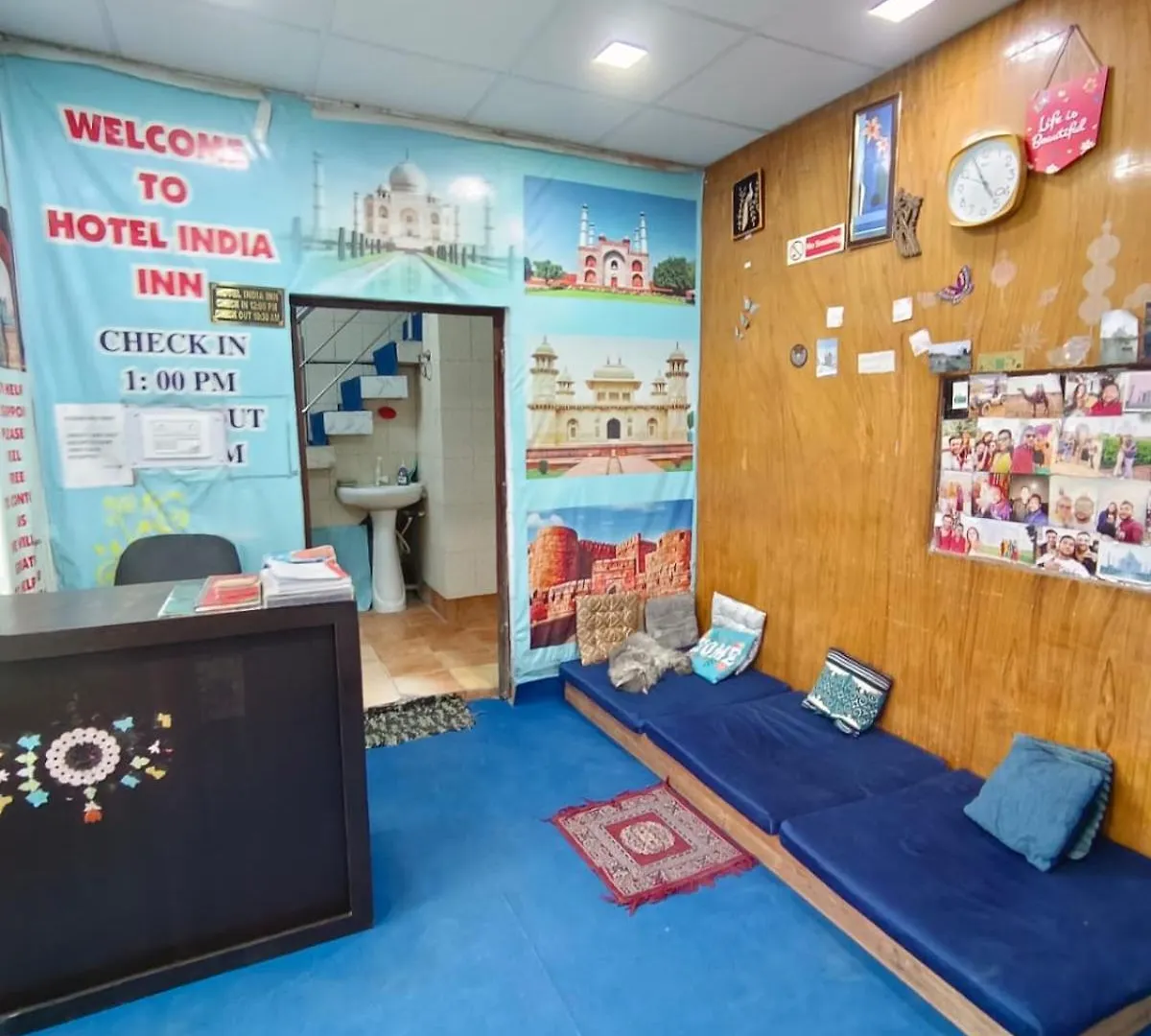 Hotel India Inn Walking Distance From Taj Mahal-- Rooftop Taj Mahal View Агра Гостевой дом