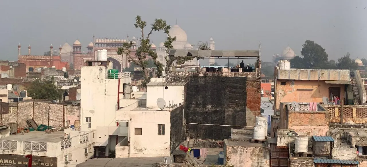 Gasthof Hotel India Inn Walking Distance From Taj Mahal-- Rooftop Taj Mahal View Agra